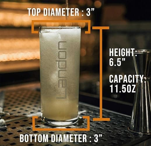 Personalized Gifts Etched 11.5oz Collins Cocktail Glass - Customized Gifts for Women Men, Vertical Name Engraved Highball Glass Birthday Gift, Fun Custom Gift Her, Woman, Regalos Personalizados Vasos thumbnail 2