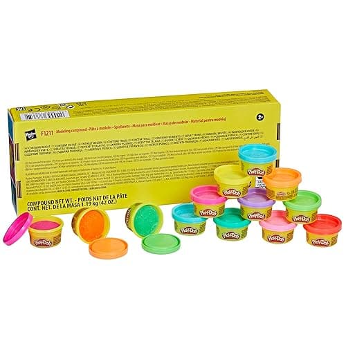 Play Doh Bulk Handout 42-Pack of 1-Ounce Modeling Compound Cans, Back to School Gifts, Prizes, & Party Favors, Kids Arts & Crafts, Preschool Toys, Ages 2+ (Amazon Exclusive) - 42 1oz Cans thumbnail 4