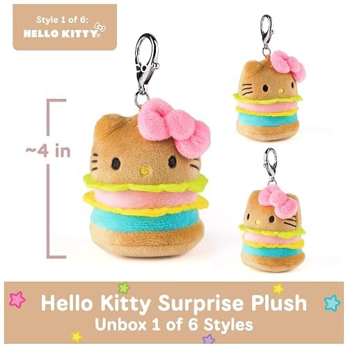 GUND Sanrio Hello Kitty and Friends Fast Food Surprise Plush Toy, Mystery Unboxing Stuffed Animal for Ages 1 and Up, Multicolor, 4” (1 of 6 Styles) thumbnail 2
