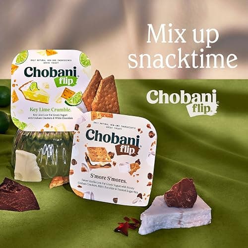 Chobani, Flip, Low-Fat Greek Yogurt Cookies & Cream, 4.5oz thumbnail 5