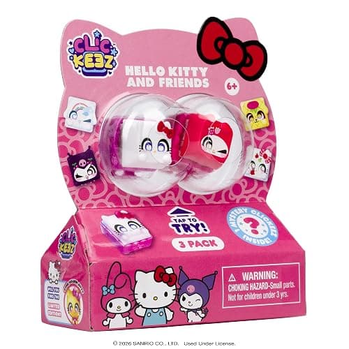 Clickeez Series 1 Hello Kitty & Friends 3-Pack | 3 Collectible Character Keyboard Keys Click and Clack | Create Your Own Keychain | Ages 6+ thumbnail 8