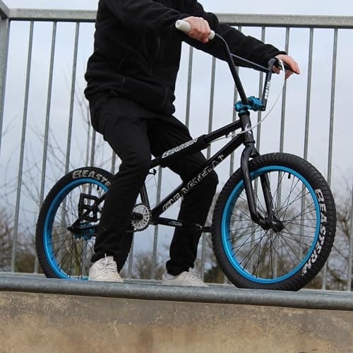 Eastern Bikes Riblet BMX Grips – Soft Compound Handlebar Grips for BMX, MTB, Cruiser & Scooter – 160mm Flangeless Design – Multiple Colours – Nylon Bar Ends Included thumbnail 7