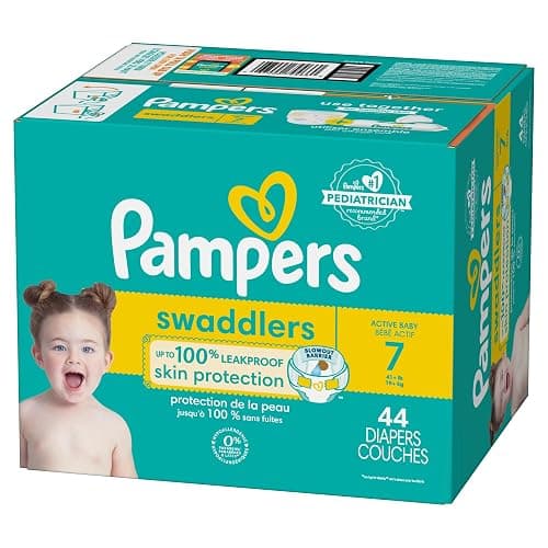Pampers Baby Diapers - Swaddlers - Size 7, 44 Count, Ultra Absorbent Disposable Infant Diaper - Size 7 - 44 thumbnail 15