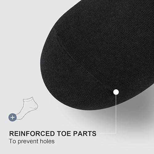wernies No Show Socks Men, Low Cut Ankle Short Casual Cotton Socks with Non Slip Grips 6-10/11-13 thumbnail 6