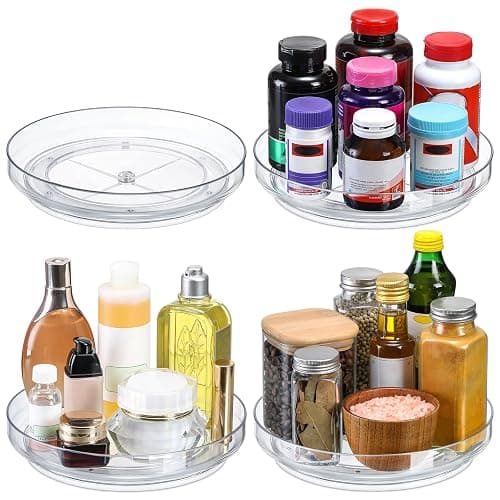 4 Pack Lazy Susan Organizers - Image 1