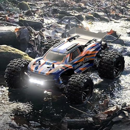 HYPER GO H16DR 1:16 Scale Ready to Run Fast Remote Control Car, High Speed Jump RC Monster Truck, Off Road RC Cars, 4WD All Terrain RTR RC Truck with 2 LiPo Batteries for Boys and Adults thumbnail 6