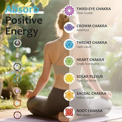 7 Chakra Sun Catcher Kit for Adults DIY Crystal Suncatcher Ornaments with Healing Stones, Window Hanging Arts and Crafts, Suncatcher Making Supplies Kit Hanging Ornaments Decor for Home Gifts thumbnail 2