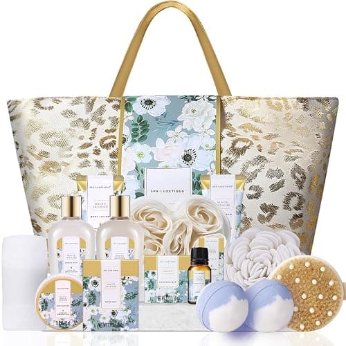 spa luxetique Spa Gift Baskets for Women - Gift Set for Women,15pcs Luxury Relaxing Spa Kit with Bath Bombs, Birthday Gifts Body and Bath Set - Image 1