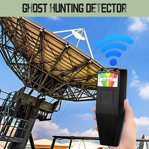 color tree Handheld LED EMF Magnetic Field Ghost Hunting Detector Electromagnetic Paranormal Equipment Tester 50Hz-20,000Hz Black thumbnail 7