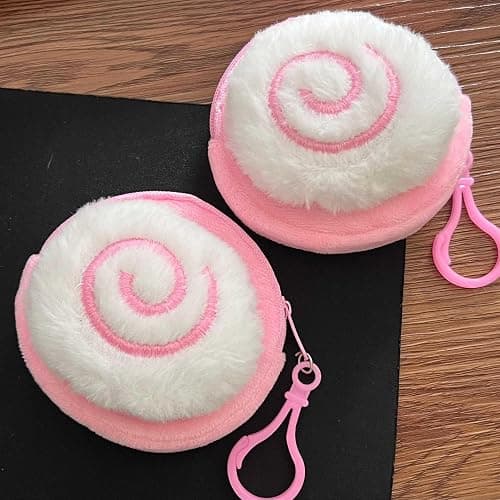 GGOOB Coin Purse Keychain Accessories Cutecore Fluffy Bag Charms Teen Girls Handbag Backpack Purse Charm Kawaii Things thumbnail 3