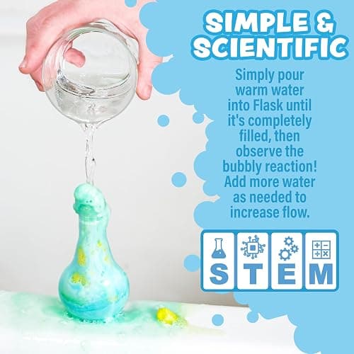Tub Works® Kids Bath Bomb Potion™ Bath Toy, Variety 6 Pack | Nontoxic | Fizzes, Foams & Bubbles with an Eruption of Color | Interactive Bath Bombs | Fun Science Toddler Bath Toys thumbnail 4