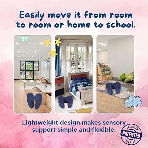 TED KANGAROO Sensory Soft Squeeze Seat – Calming Compression Chair for Kids with Sensory Needs, Washable Cover, Rocking Design thumbnail 5