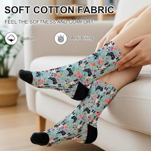 Yogusut Dogs Socks for Women, Dog Lover Gifts for Women, Funny Novelty Soft Comfort Socks, Gift for Dog Mom thumbnail 3