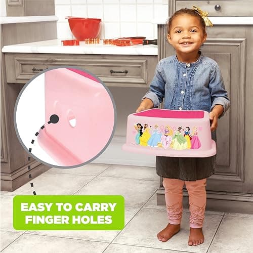 Disney Princess Loving Life Step Stool - Kids Step Stool, Potty Training, Non-Slip, Bathroom, Kitchen, Lightweight thumbnail 7