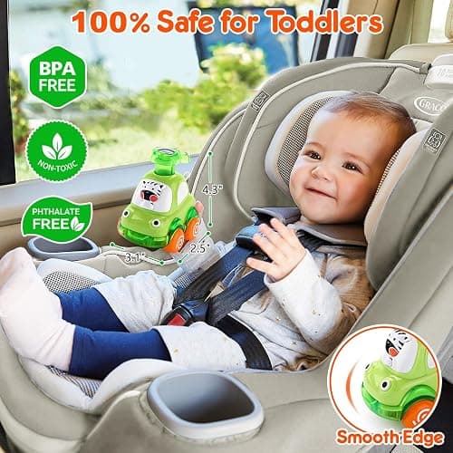 Cars Toys for 1 Year Old Boy Birthday Gift: Press and Go Toys Cars for Toddlers 1-3 Baby Toys 12-18 Months Toddler Toys Age 1-2 One Year Old Boy Toys First Birthday Gifts for 1-3 Year Old Boys Girls thumbnail 6