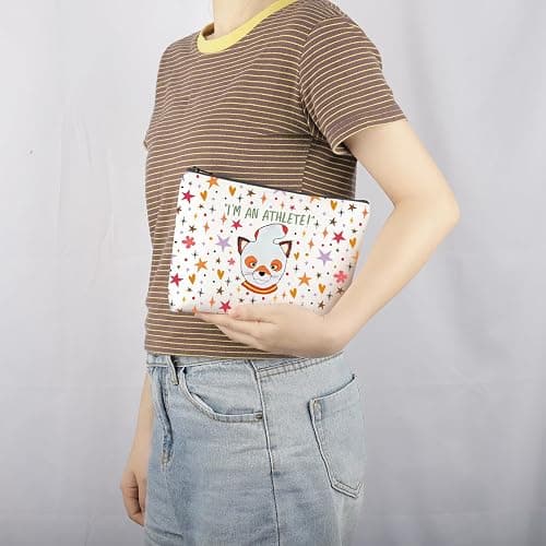 MNIGIU Fantastic Fox Inspired Ash Gift I’m Athlete Makeup Zipper Pouch for Fox Ash Lover (Athlete), Medium thumbnail 8