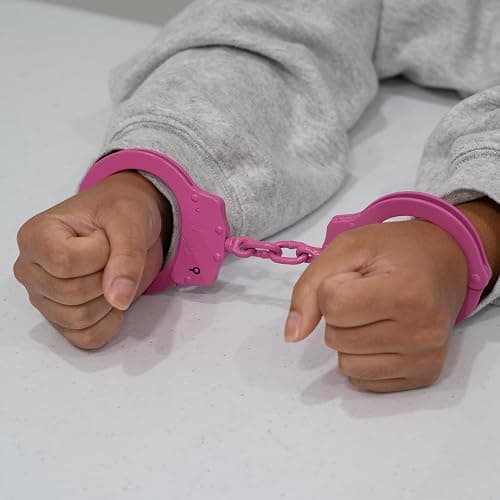Police Magnum Heavy Duty Steel Handcuffs-Professional Grade Restraints- Double Safety Locks-Security Guard-Law Enforcement Tactical Gear thumbnail 7