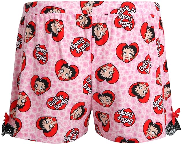 COCO BRANDS Womens Pajama Sets - 2 Piece Strawberry Shortcake Betty Boop Cami Top and Pajama Short Set (Sizes S-XL) thumbnail 7