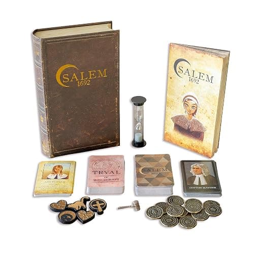 Facade Games Salem 1692 Deluxe Edition Board Game - Witch Hunt Game for Friends and Family - A Game of Cards, Strategy, Deceit, and Luck for 4-12 Players - Image 1