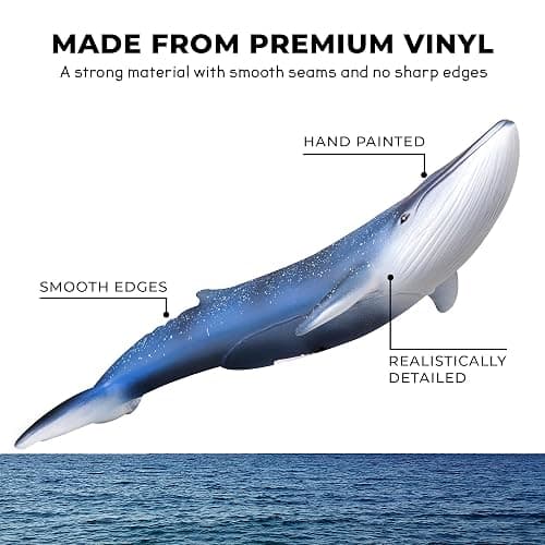 Learning Minds Jumbo Sea Animal Figures - Set of 7 Educational Fish Toys For Children - Shark, Whale, Dolphin Toys For Kids - Toy Fish & Sea Creatures For Children - Suitable From Age 18 Months thumbnail 6