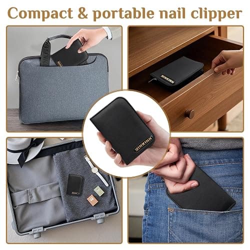 MINKINH Manicure Set Professional Nail Clipper Kit-26 Pieces Stainless Steel Manicure Kit,Nail Care Tools with Luxurious Travel Case Nail Grooming Kit Present for Men Husband Boyfriend Parent thumbnail 8