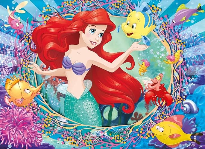Lisciani - DISNEY PRINCESSES - 4 Puzzles pour Enfants dès 4 ans - 4 x 48 pièces - MaxiFloor 35x25 cm - Puzzles 2 en 1 - Double Face avec Verso à Colorier - Jeux Educatifs Favorisant la Concentration thumbnail 4