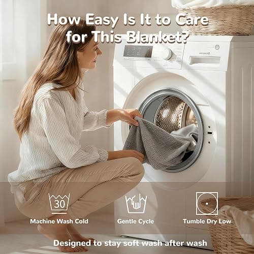 NTBAY Muslin Baby Swaddle Blanket, 2-Layer, 30x40 Lightweight Receiving Blanket for Newborns and Infants, Crib Stroller Travel Use, Cloudy Bunny thumbnail 8
