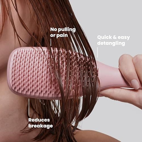 Tangle Teezer Ultimate Detangler Brush for Wet & Dry Hair, Eliminates Knots & Reduces Breakage for Straight to Wavy Hair Types, Summer Rose thumbnail 4