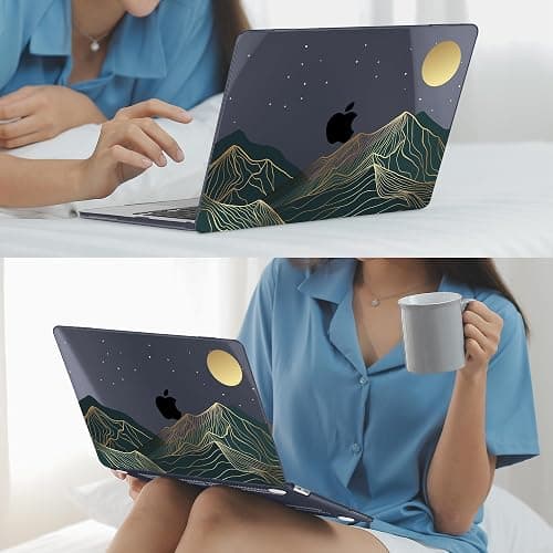 Mektron Case for 2026 MacBook Neo 13-inch A18 Pro chip A3404 Laptop Cover with 13-inch (Diagonal) Liquid Retina Display+ Keyboard Cover+ Screen Protector, Abstract Mountain C112 thumbnail 7