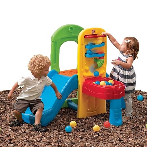 Step2 Play Ball Fun Climber, Kids Outdoor/Indoor Playset, Backyard Playground Set, Slide, Ladder, Ball Drop Maze, Outside Jungle Gym, For Toddlers 1.5+ Years Old thumbnail 2