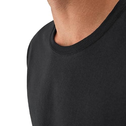 Hanes Men's Undershirt Packs, Stay-Tucked Soft Cotton Undershirts, Best Undershirts for Men, White/Black/Asstd Multipacks thumbnail 5