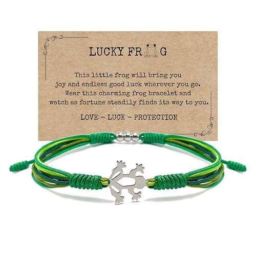 HARACRAFT Cute Animals Bracelet, Luck and Protection Gift, Tibetan Bracelet, Surfer String Wrap Bracelet for Men, Women, Forever Love Friendship Bracelet - Image 1