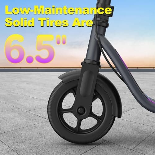 VOLPAM Electric Scooter, 350W/500W Powerful Motor, 8.5"/10" Solid Tires, 19/22Mph, 28/23/21/16 Miles Max Range, Dual Braking thumbnail 8