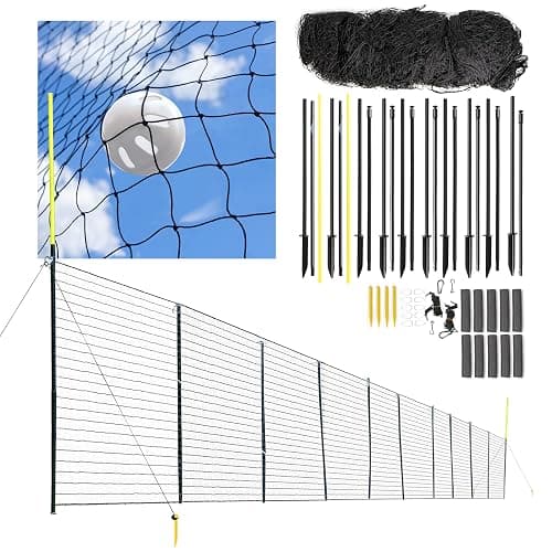 Anything Sports Baseball, Mini Baseball, Softball Fence. 100 FT of 5 FT Tall Fencing with Foul Poles - Image 1