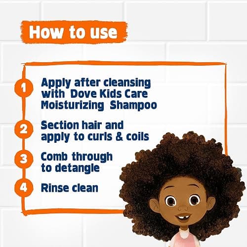 Dove Shampoo and Conditioner Set - Love Collection, Curly , Kids, Wavy Hair Products 17.5 Oz (2 Piece Set) thumbnail 6