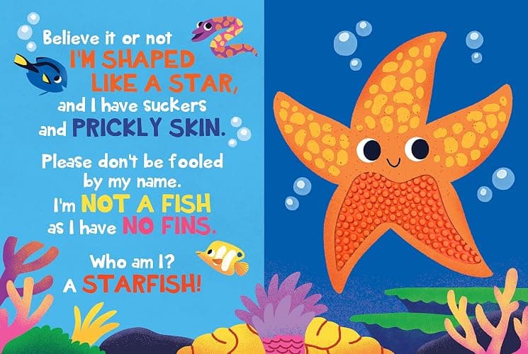 Under the Sea - Silicone Touch and Feel Board Book - Sensory Board Book (Touch & Feel Sensory Board Books for Baby & Toddler Time) thumbnail 5