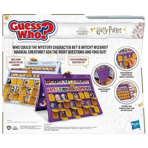 Guess Who? HARRY POTTER Edition Board Game | Ages 6 and Up | 2 Players | Fun Games for Kids and Preschoolers | Family Gifts (Amazon Exclusive) thumbnail 3