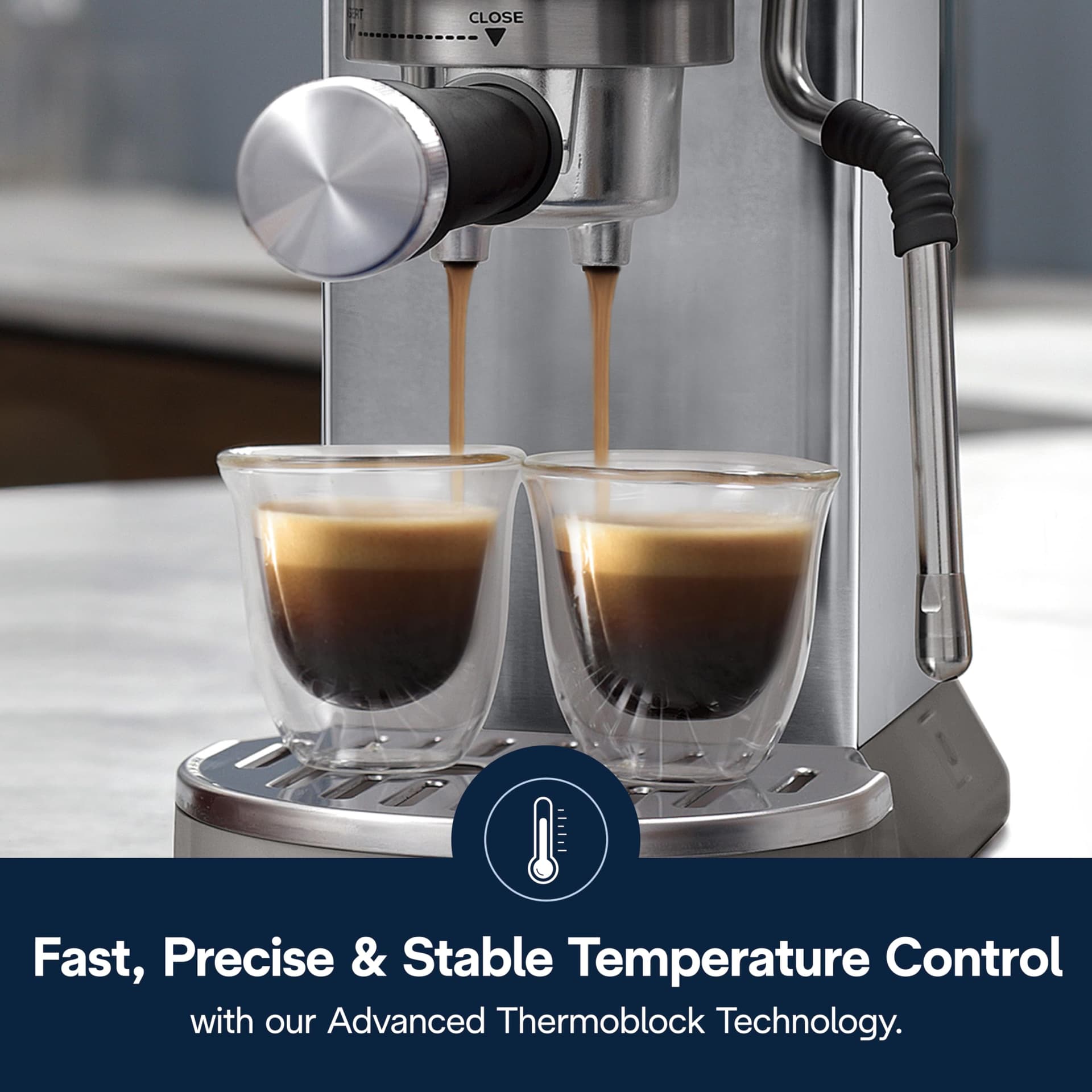 De'Longhi Dedica Duo Máquina de café espresso y Cold Brew, acero inoxidable, pantalla táctil, EC890M thumbnail 10
