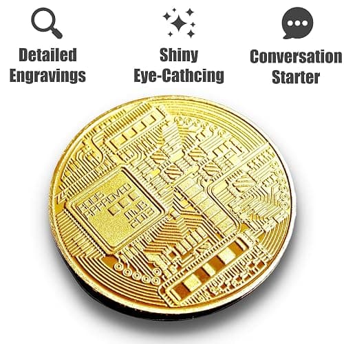 Collector's Edition Bitcoin Coin - Commemorative Cryptocurrency Collectible in Protective Acrylic Display Case - Perfect for Crypto Enthusiasts, Coin Collectors, and Gifts thumbnail 4