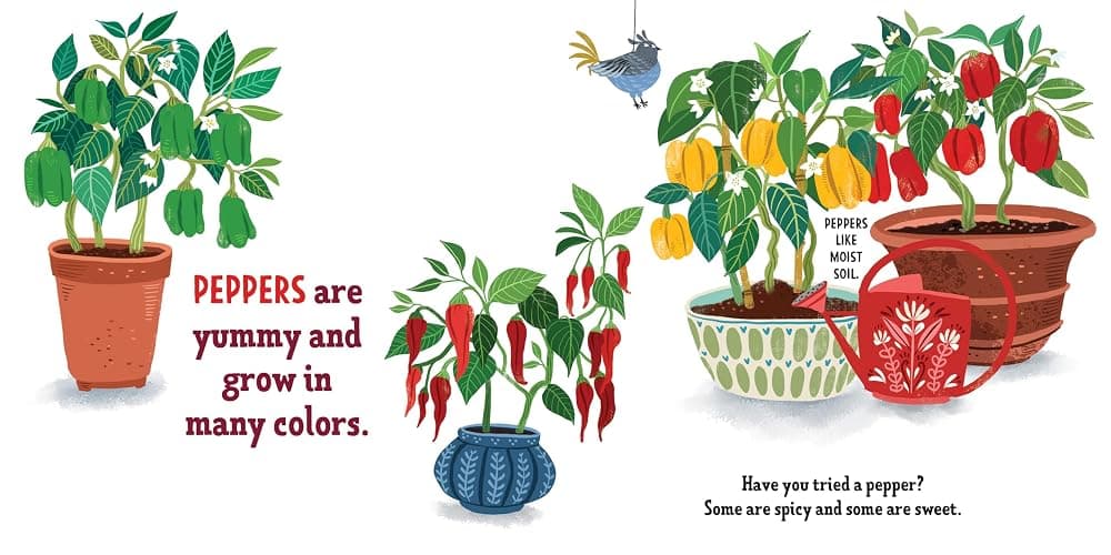 My First Book of Growing Food: Grow Herbs and Veggies with this Eco-Friendly Book for Toddlers (Terra Babies at Home) thumbnail 4