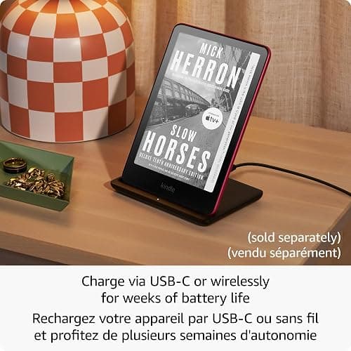 Amazon Kindle Paperwhite Signature Edition 32GB (newest model) – Our fastest Kindle with auto-adjusting front light, wireless charging, and weeks of battery life – Metallic Black thumbnail 3