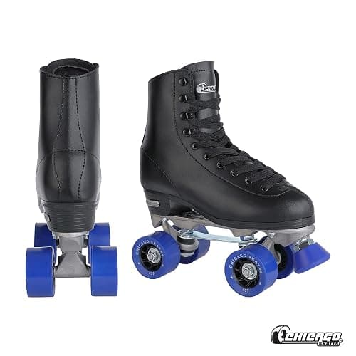 Chicago Skates Classic Quad Roller Skates for Women & Men – Durable & Top Performance, Adjustable High-Top Boots for Safe Indoor/Outdoor Roller Derby–60mm PU Wheels & Semi-Precision Bearings thumbnail 2
