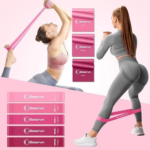 Goocrun Pilates Ring Set with Resistance Bands Set, Pilates Ball, Sliding Disks – Workout Equipment Home Gym Includes Complete Fitness Poster thumbnail 3