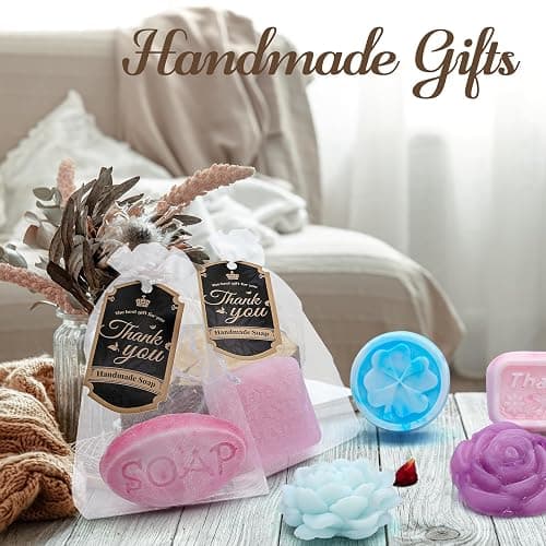 MuseLuxe Soap Making Kit for Adults & Kids - Soap Making Supplies with Melt and Pour - Base,6 Silicone Molds, Colorant,Fragrances,Dried Flowers,Gift Card,DIY Craft Kit for Beginners thumbnail 3