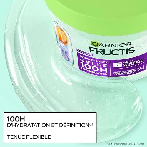 Garnier Fructis Méthode Boucles Routine 3 Produits Cheveux Bouclés | Acide hyaluronique & karité, Hydratation 72h, Shampooing masque gelée, Tenue flexible longue durée thumbnail 6