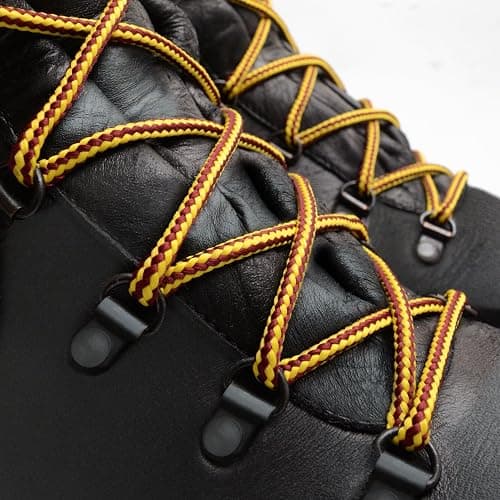 Miscly Round Boot Laces [1 Pair] Heavy Duty and Durable Shoelaces for Boots, Work Boots & Hiking Shoes thumbnail 6