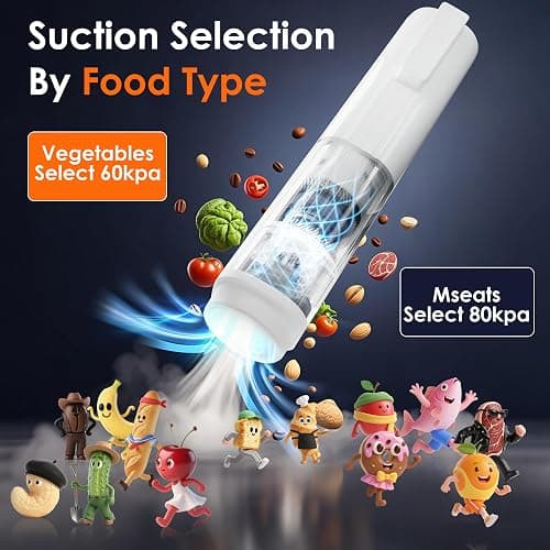 Natupo Vacuum Sealer,Food Saver Vacuum Sealer Machine,Ultimate Suction Power,Compact Design,Cordless Handheld Vacuum Sealer (Contains 30 Reusable Seal Bags) thumbnail 3