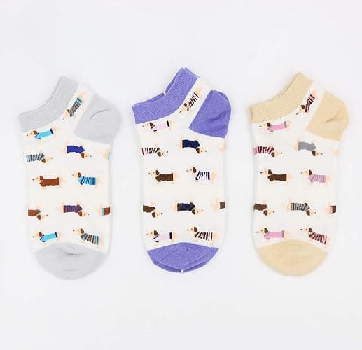 Pomlia Women's Haute Dachshund Dog Socks Casual Crew Socks Animal Cute Socks Gifts for Women - One Size - D16 thumbnail 7