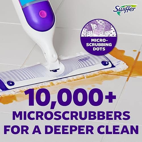 Swiffer PowerMop Multi-Surface Mop Kit for Floor Cleaning, Fresh Scent, Mopping Kit Includes PowerMop, 2 Mopping Pad Refills, 1 Floor Cleaning Solution with Fresh Scent and 2 Batteries thumbnail 3