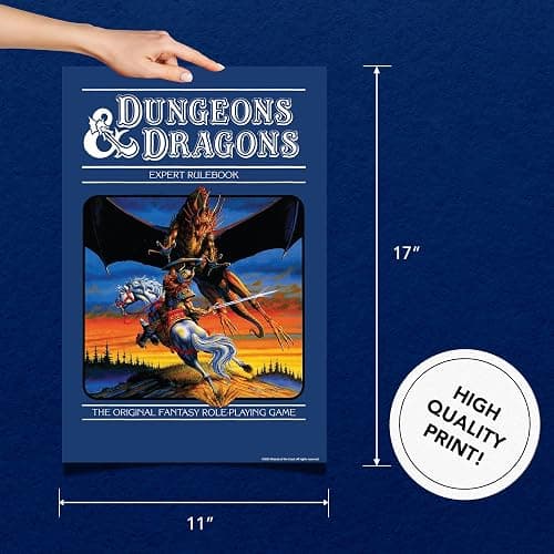 Desert Cactus Dungeons & Dragons Poster 11 x 17 Inch Room Office Décor Decoration Official Fan Gear (11x17 inch,Design F, Paper) thumbnail 2